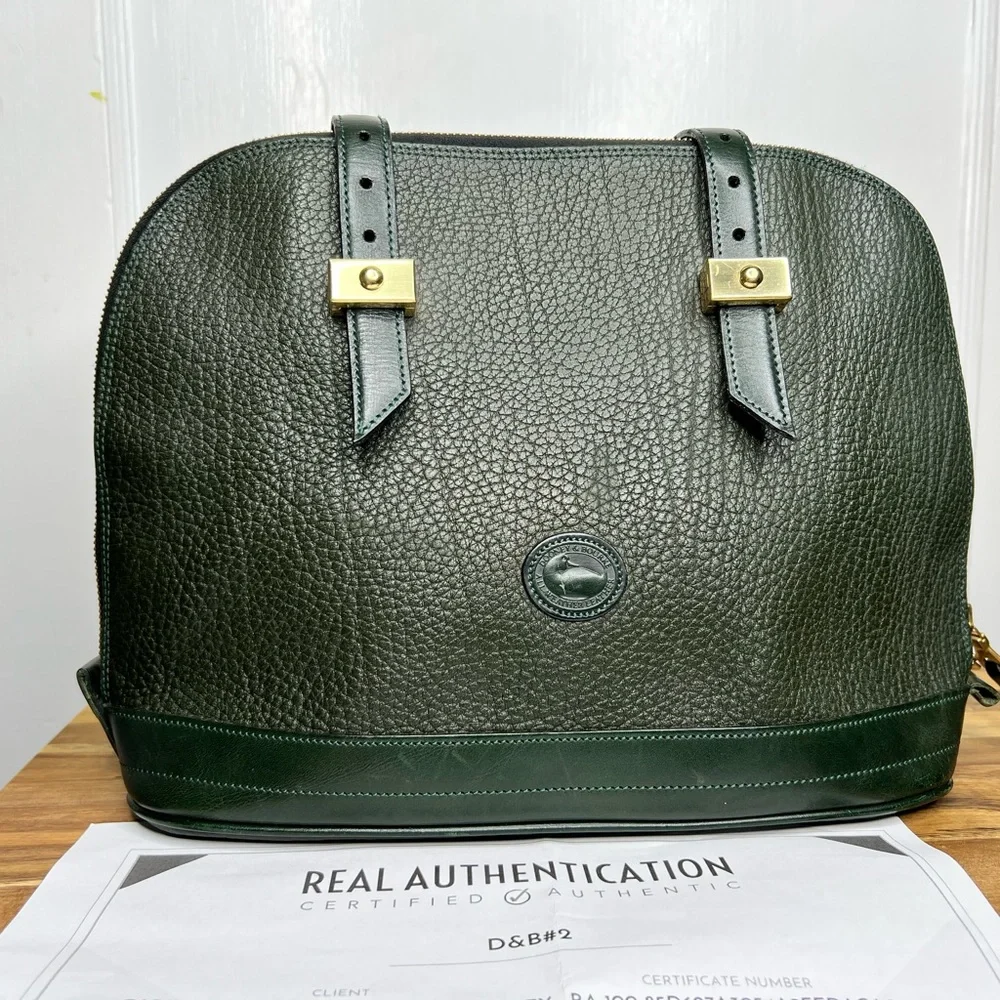 *RARE* Vintage Dooney & Bourke Metro Dome Zip Satchel - Picture 9 of 9
